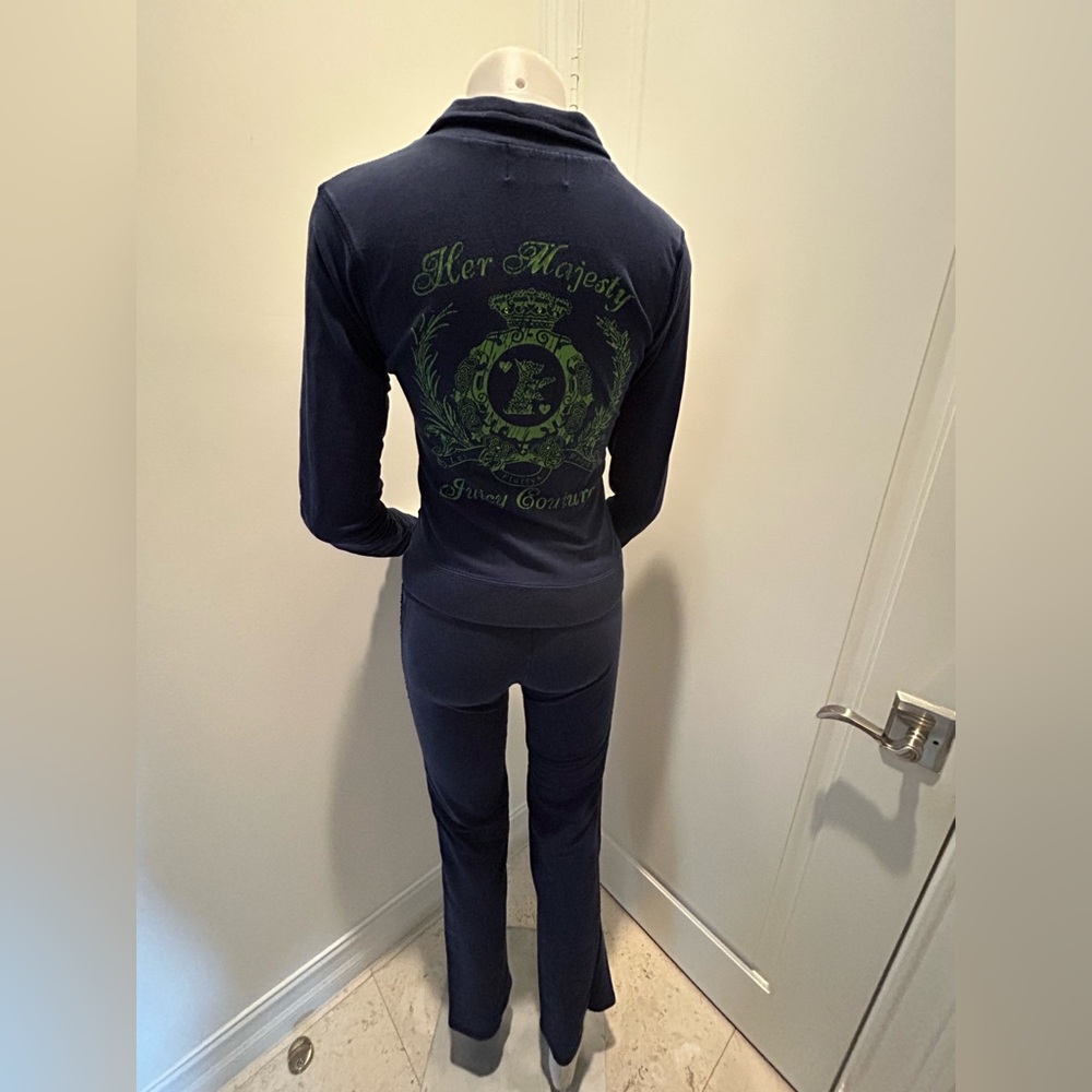 Authentic, vintage navy Juicy Couture tracksuit (no hood)